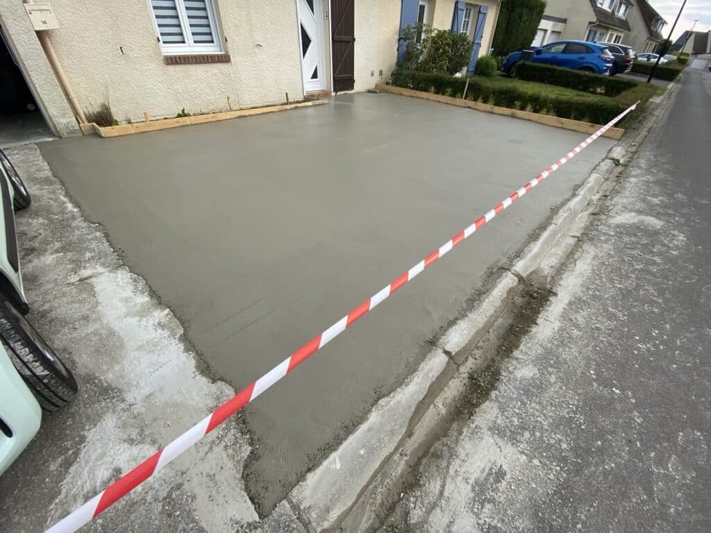 Installation de dalle en béton à Rouen