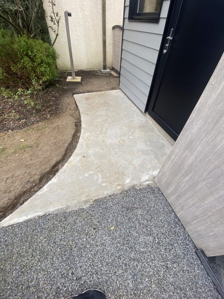 Réalisation d’une dalle béton de terrasse en granulat à Le Havre